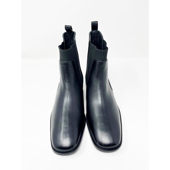 EVERLANE Italian Leather Square Toe Chelsea Boots Black SZ 7 READ - Picture 4 of 16